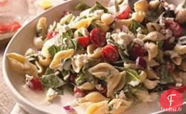 Salade de Pâtes Méditerranéennes Crémeuses