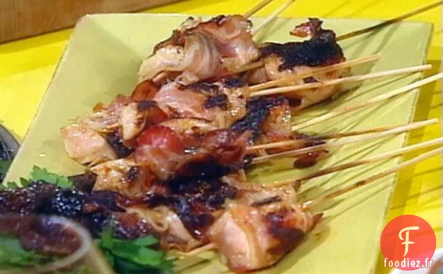 Bouchées de Poulet, de Figues et de Pancetta