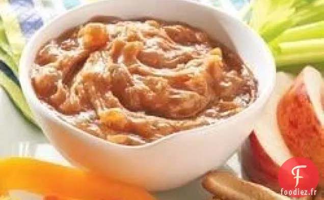 Trempette au Beurre d'Arachide à la Cannelle et aux Pommes