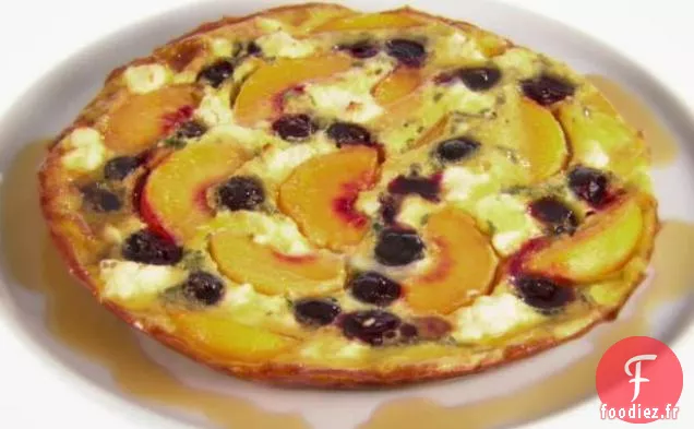 Frittata aux Pêches et Cerises