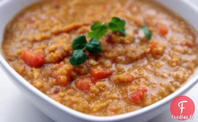 Dîner ce soir: Lentilles Rouges au Curry au Lait de Coco