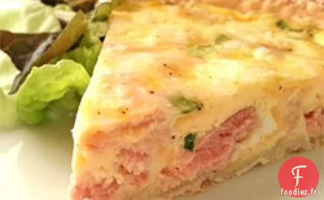 Quiche au Jambon et au Fromage Becky's Healthier