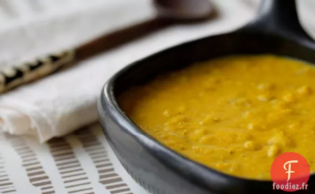 Dal Aux Lentilles Dorées Et Lait De Coco