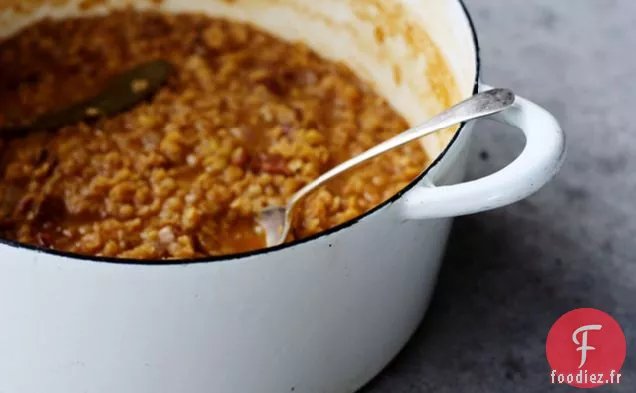 Lentilles de Haricots Cuits au Four