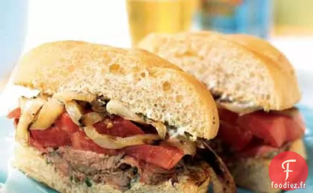 Sandwichs à l'Oignon et au Steak de Vidalia grillés