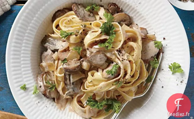 Fettuccine Crémeuse aux Champignons