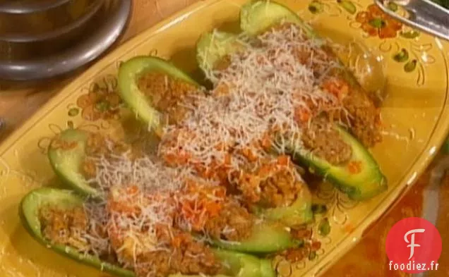 Courgettes Ripieno di Fegatini (Courgettes Farcies)