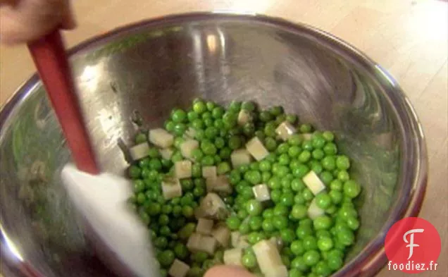 Pois Verts au Fromage et aux Herbes