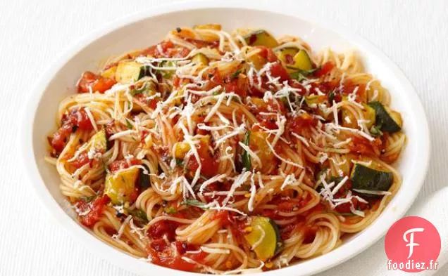 Capellini Aux Courgettes Épicées - Sauce Tomate