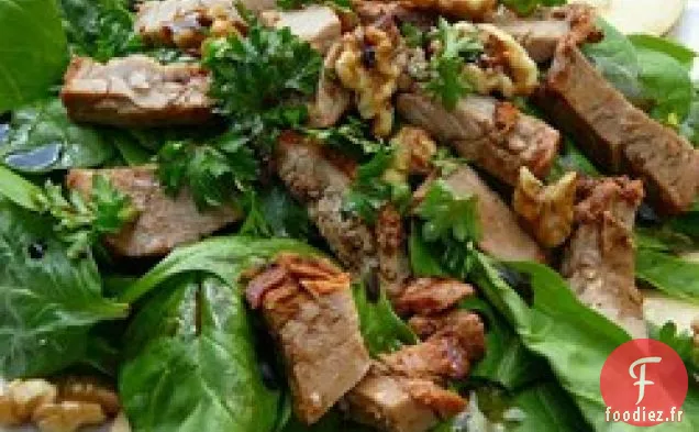Salade de Porc, Poire et Noix