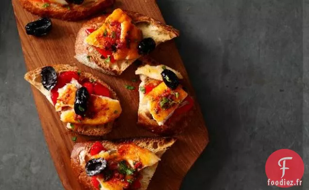 Bruschetta De Truite À La Vinaigrette Au Chili
