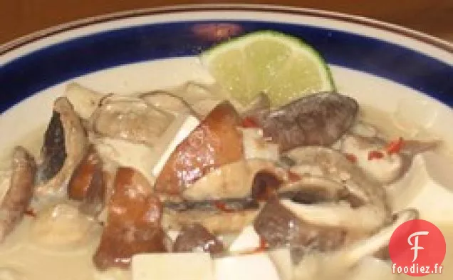 Soupe de Tofu Au Curry Rouge Thaï