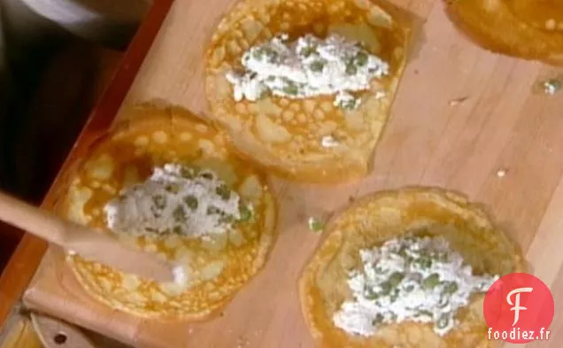 Crespelle Ai Piselli et Parmigiano: Crêpes aux Petits Pois