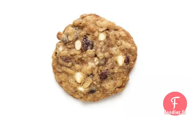 Biscuits à l'Avoine Avec Pépites de Chocolat Blanc et Raisins Secs