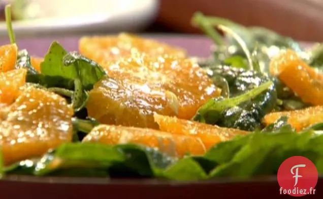 Salade d'Épinards et Roquette à l'Orange