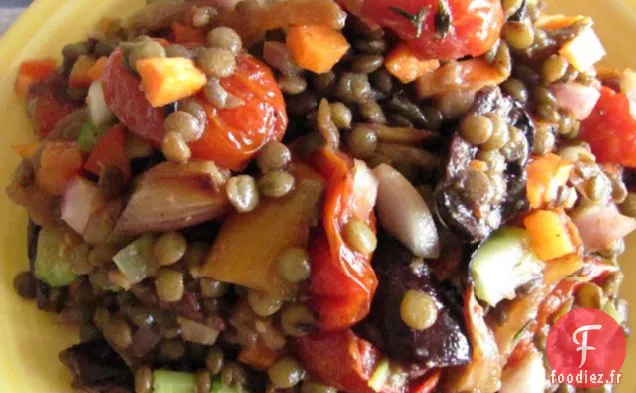 Salade De Lentilles Du Puy Aux Légumes Caramélisés