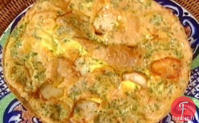 Frittata aux crevettes: Frittata coi Gamberetti