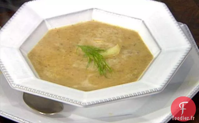 Soupe de Champignons Sauvages aux Châtaignes et Fenouil Rôti