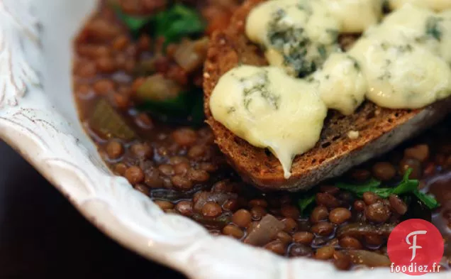 Ragoût De Lentilles Italiennes Et De Châtaignes