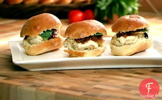 Sliders de Poulet Italiens avec Confiture de Tomates