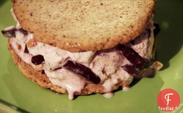 Sandwichs à la Crème Glacée aux Biscuits aux Amandes