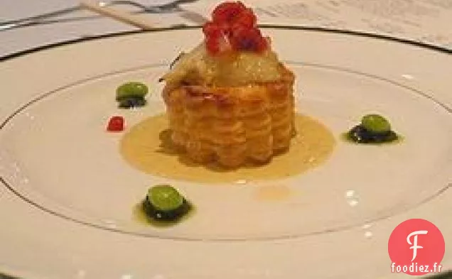 Pétoncles en Pâte à la Sauce Homard