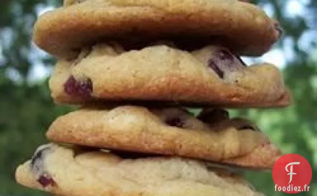 Biscuits au Chocolat Blanc et aux Canneberges