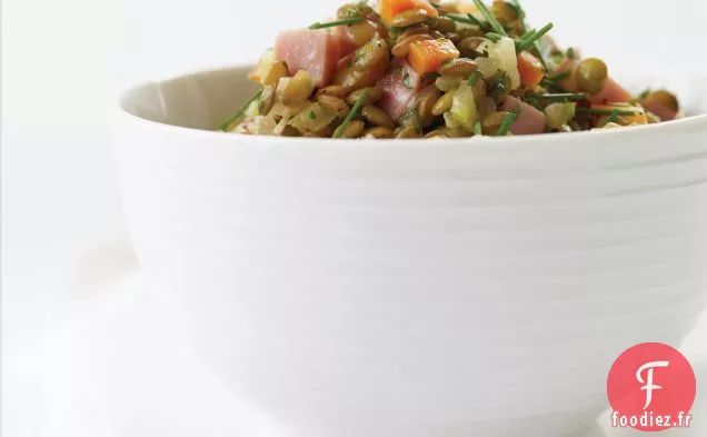Salade Tiède de Lentilles et de Jambon