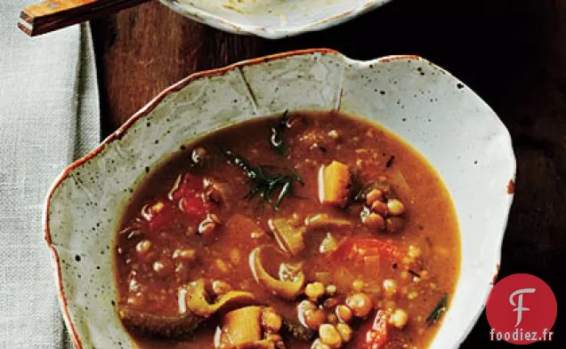 Soupe aux Lentilles et à l'Orge