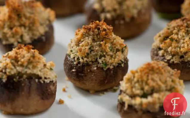 Champignons Farcis au Pecorino et aux Herbes
