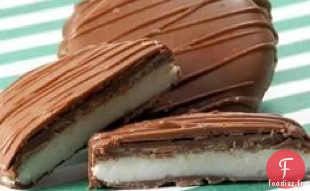 Galettes De Menthe Poivrée Enrobées De Chocolat