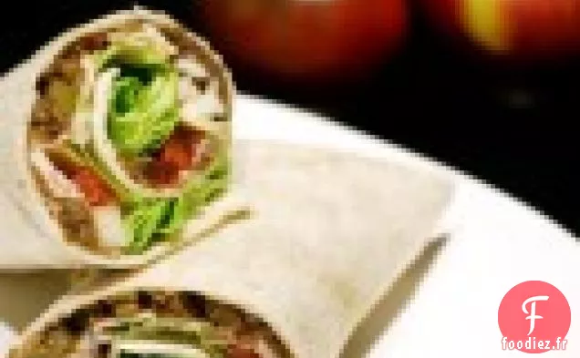 Wraps de Lentilles, de Dinde et de Pommes