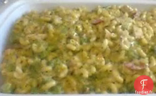 Macaroni au Fromage au Poulet et au Brocoli