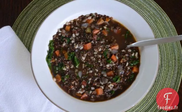 Soupe Aux Lentilles Et Riz Brun