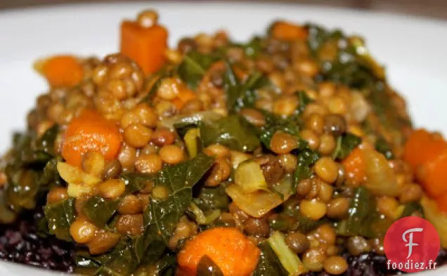 Dal De Lentilles Et Patates Douces Au Riz Interdit