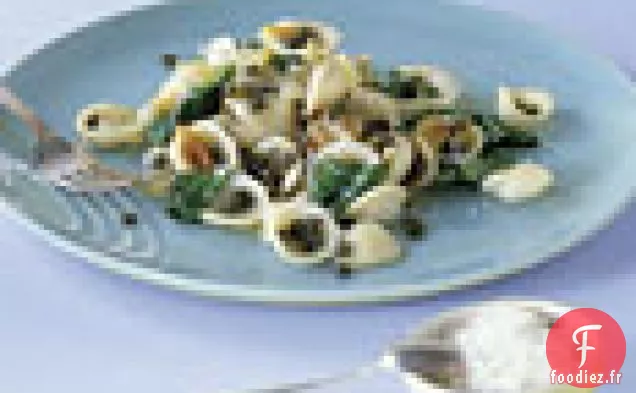 Orecchiette aux Lentilles, Oignons et Épinards