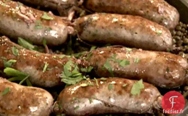Saucisses Italiennes aux Lentilles