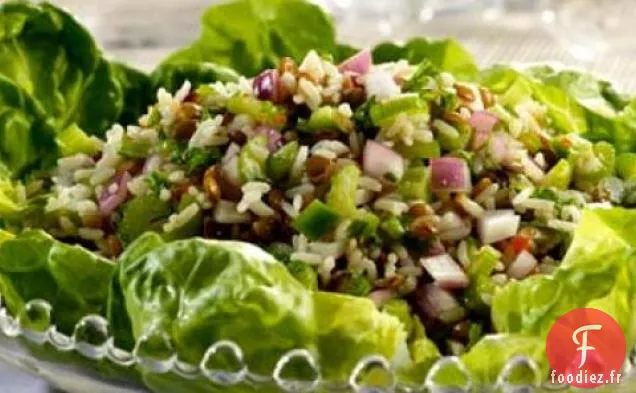 Recette de Salade de Riz aux Lentilles