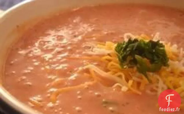 Soupe au Fromage Bleu aux Tomates