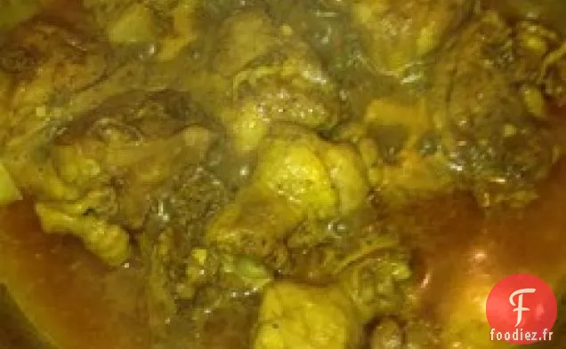 Poulet au Curry Antillais