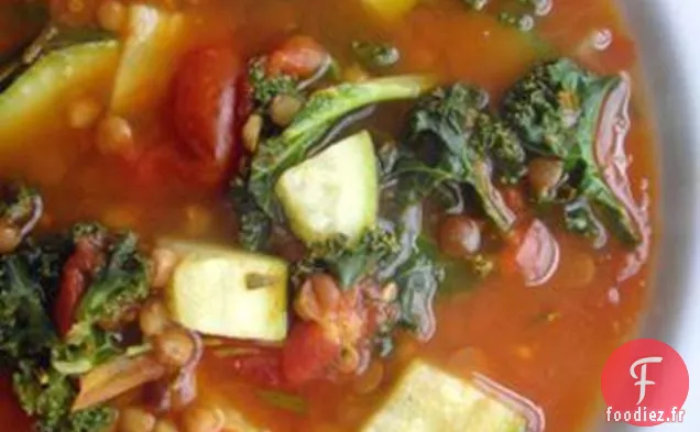 Soupe aux Légumes au Romarin Et aux Tomates