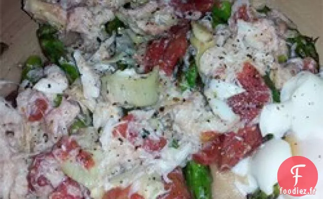 Salade d'Asperges et de Crabe