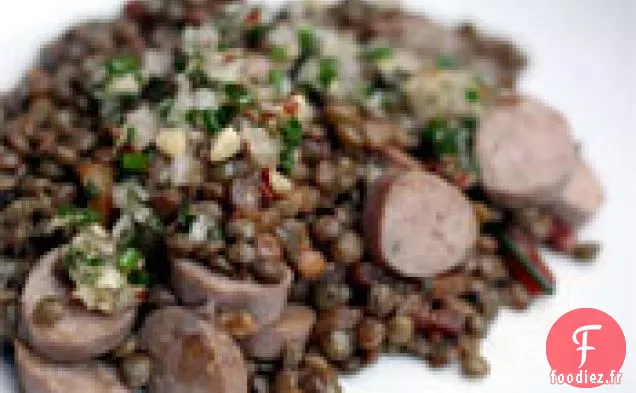 Dîner Ce soir: Salade de Saucisses Chaudes et de Lentilles