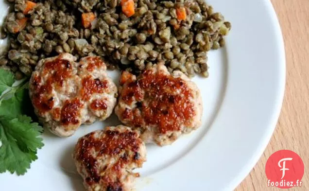 Mangez Pour Huit Dollars: Saucisse De Fenouil Simple Avec Salade De Lentilles