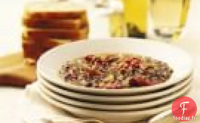 Soupe De Tomates Et Lentilles Séchées Au Four