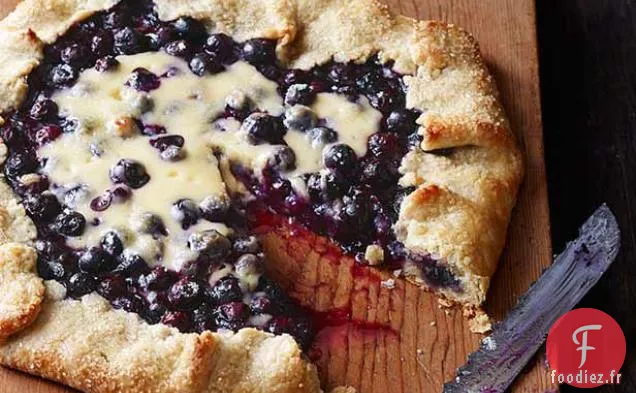 Galette de Gâteau au Fromage aux Myrtilles