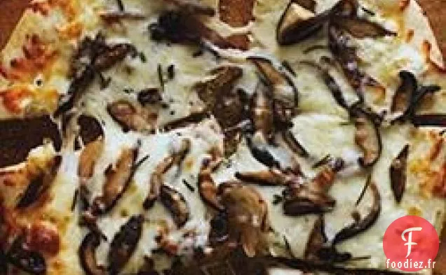 Pizza Blanche aux Champignons
