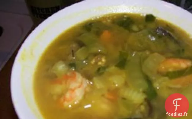 Crevettes en Soupe aux Arachides