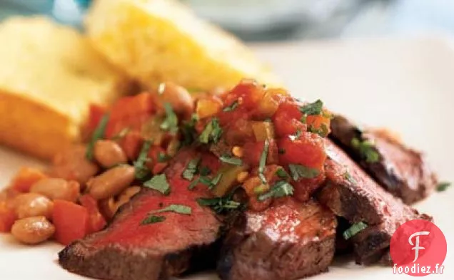 Steak du Sud-Ouest et Haricots Pinto