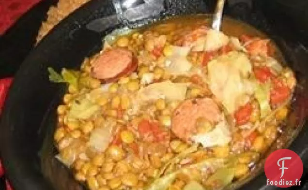 Soupe aux Lentilles et aux Saucisses Fumées